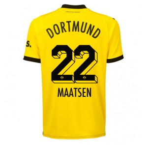 Borussia Dortmund Ian Maatsen #22 Hjemmebanetrøje 2023-24 Kort ærmer